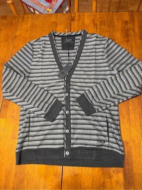 Brand New 7Diamonds 7 Diamonds Golf Cardigan Black Men’s Size Large Retail $149